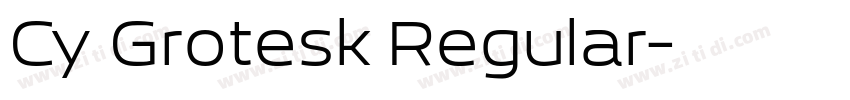 Cy Grotesk Regular字体转换